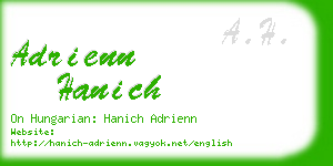 adrienn hanich business card